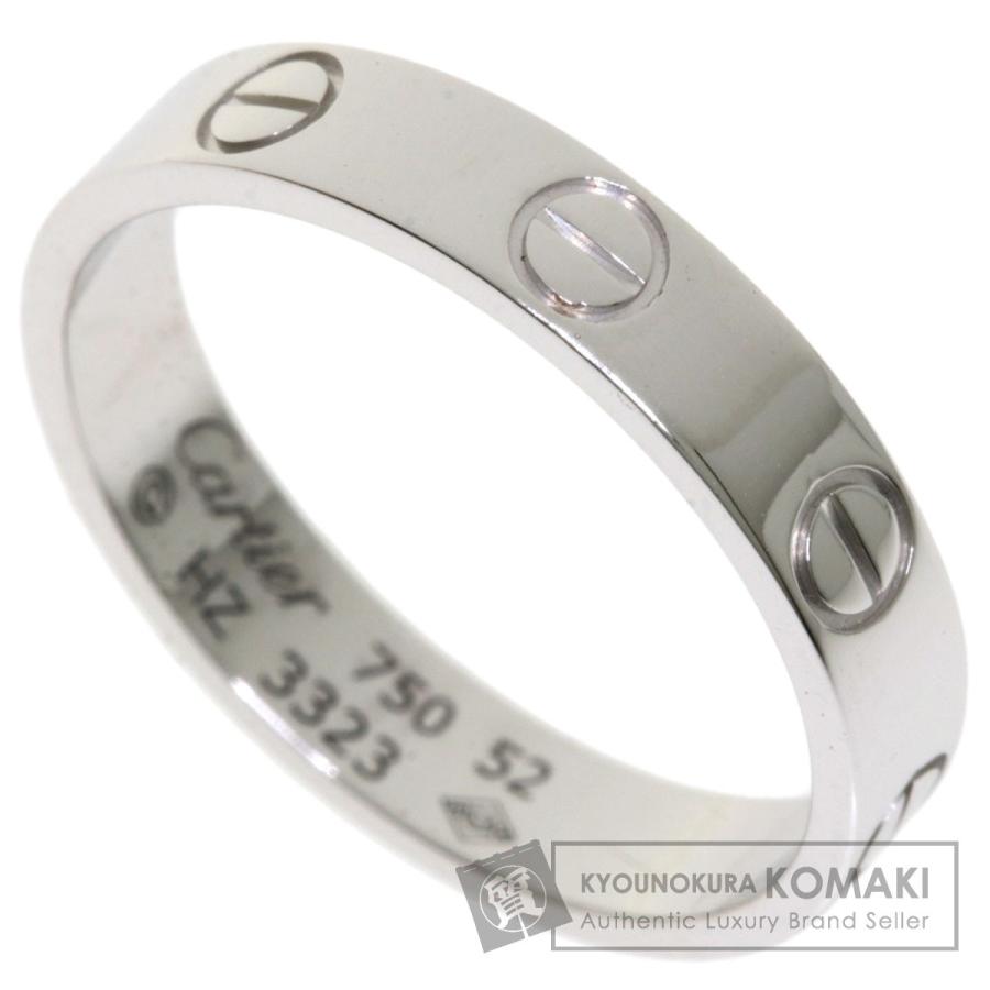 人気新品 カルティエ Cartier Cartier 中古 レディース K18ホワイトゴールド リング 指輪 52 ミニラブリング カルティエ レディースアクセサリー Dagl Tg