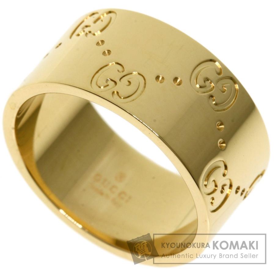 GUCCI グッチ アイコン ワイド #13 リング・指輪 K18イエローゴールド  