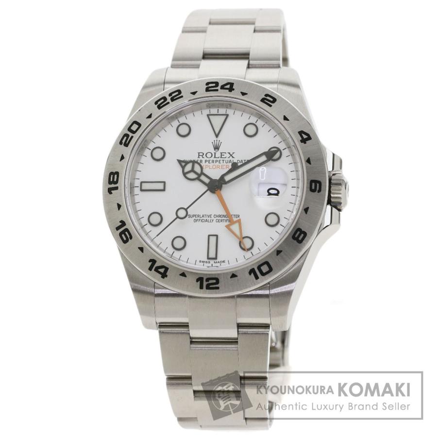【超新作】 ROLEX 中古  メンズ SS ステンレススチール  腕時計 エクスプローラー2 216570 ロレックス 腕時計