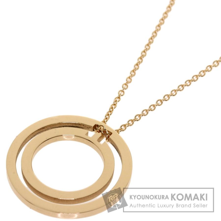 TIFFANY&Co. ティファニー T TWO サークル ネックレス K18ピンク  