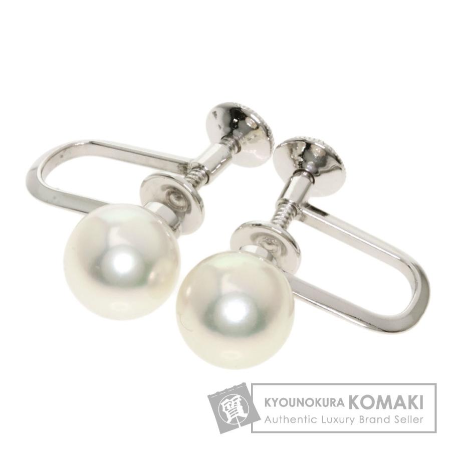 MIKIMOTO ミキモト アコヤパール 真珠 イヤリング Kホワイトゴールド