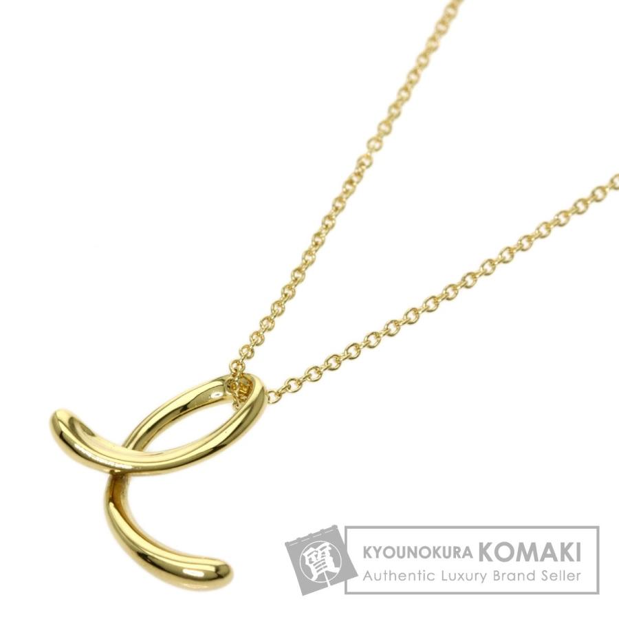 TIFFANY&Co. ティファニー イニシャル E ネックレス K18イエロー 