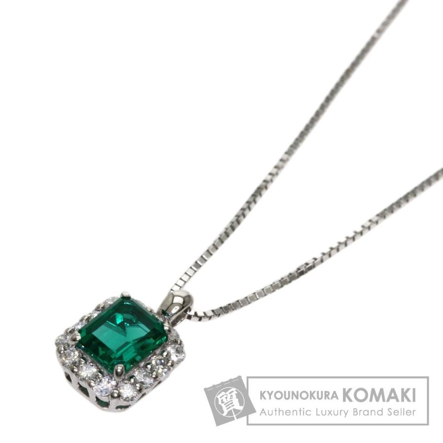 CRESCENT VERT クレサンベール エメラルド ダイヤモンド ネックレス 