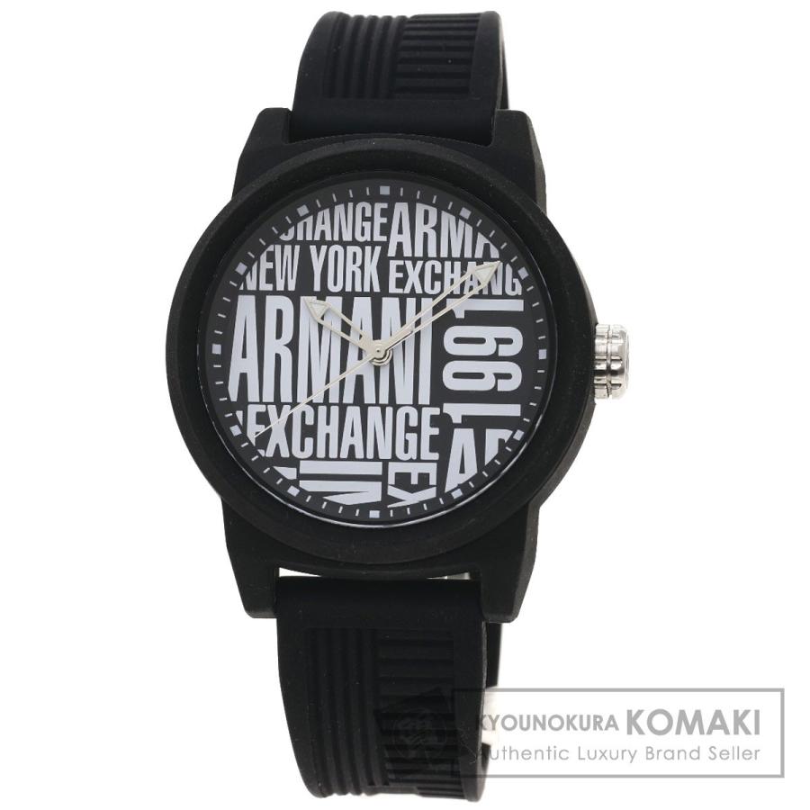 ARMANI EXCHANGE アルマーニエクスチェンジ AX1443 ラウンドフェイス 腕時計 ステンレススチール ラバー メンズ 中古 ...