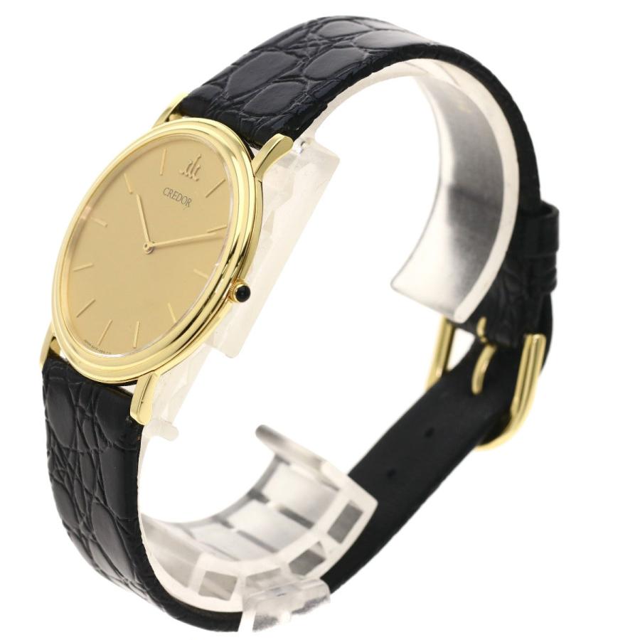SEIKO セイコー 5A74-0530 クレドール 腕時計 K18イエロー SEIKO セイコー 5A74-0530 クレドール 腕時計 K18イエロー