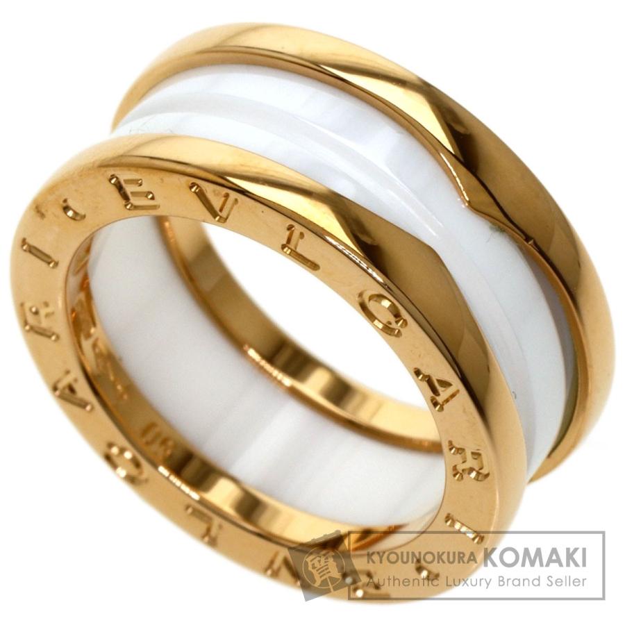 ブルガリ ビーゼロワン リング S #50 323531 750（K18WG） レディース