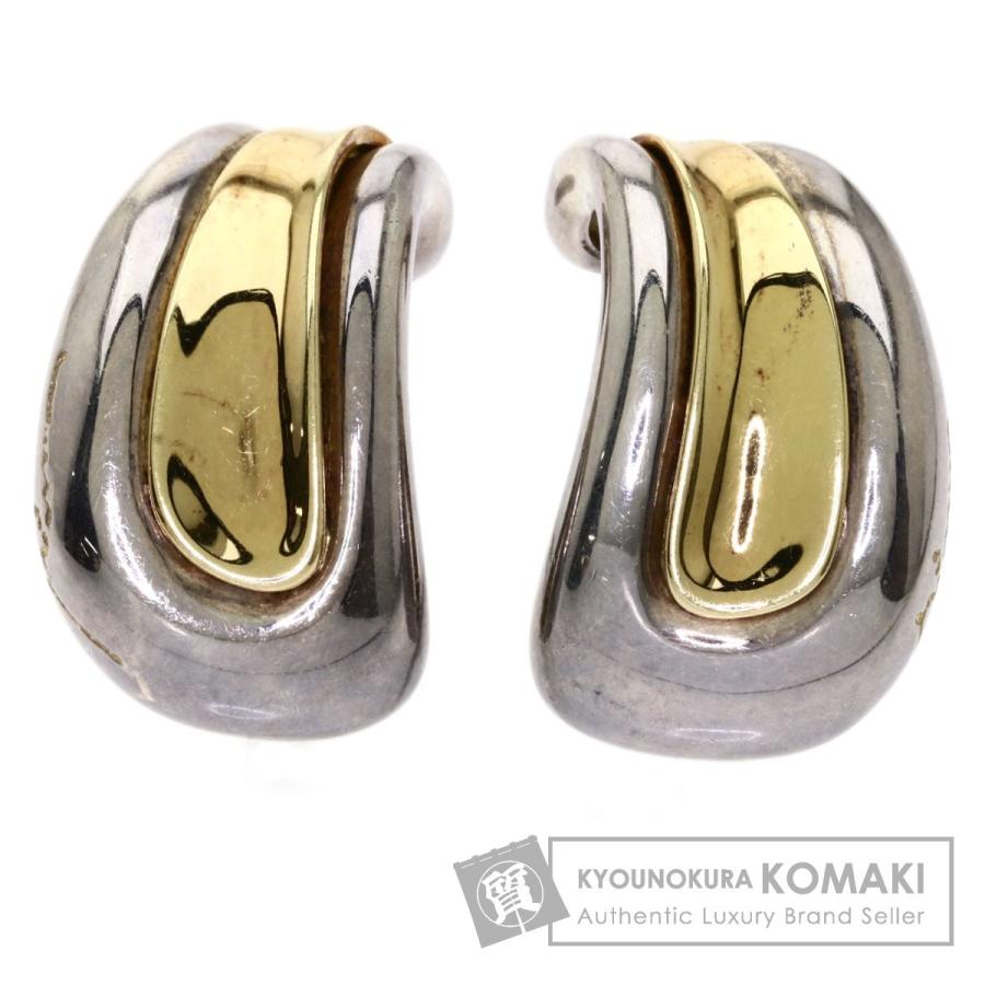 Georg Jensen ジョージジェンセン 408 コンビ イヤリング シルバー 