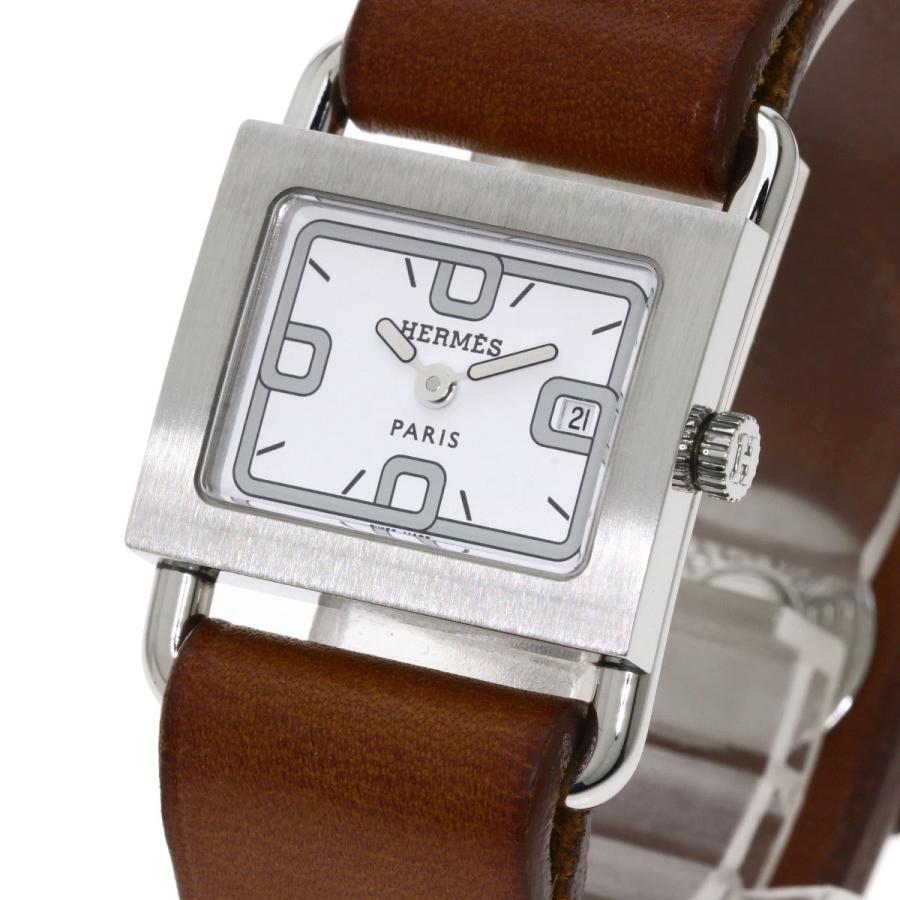 HERMES エルメス BA1.210 バレニア 腕時計 ステンレススチール 革