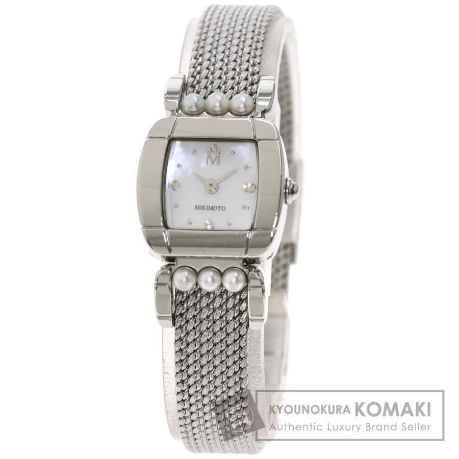 MIKIMOTO ミキモト パール 真珠 腕時計 ステンレススチール SS MIKIMOTO ミキモト パール 真珠 腕時計 ステンレススチール SS