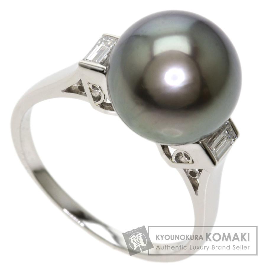 MIKIMOTO ミキモト ブラックパール 真珠 ダイヤモンド リング・指輪