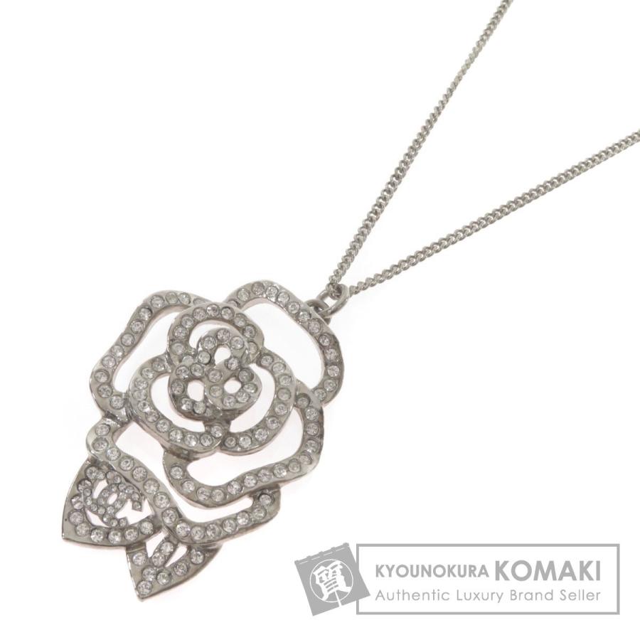 CHANEL シャネル ローズモチーフ ネックレス 金属製 レディース 中古品 