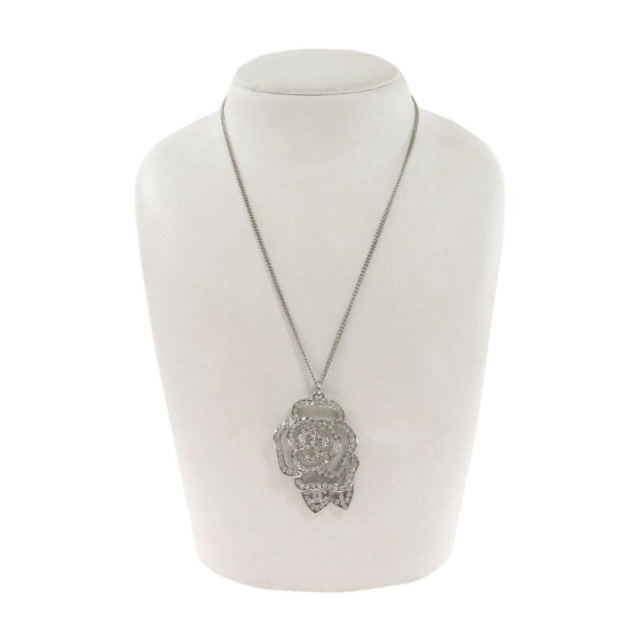 CHANEL シャネル ローズモチーフ ネックレス 金属製 レディース 中古品 