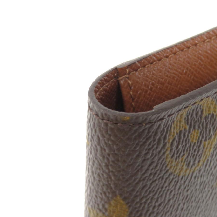 超美品 ルイ・ヴィトン 小切手ケース モノグラム かばん バッグ 財布 廃盤ヴィンテージ金ルイ ヴィトン M62223ポルトシェキエ二つ折り小切手ケース
