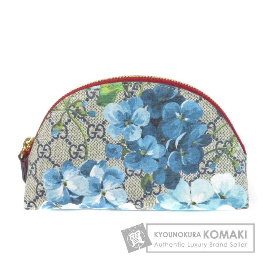 GUCCI グッチ 431380 GGブルームス 化粧ポーチ PVC レディース 中古  