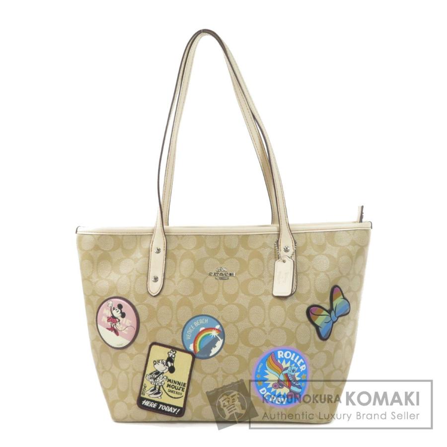 Coach コーチ F ミッキーコラボ ディズニー トートバッグ Pvc レディース 中古 ブランド京の蔵小牧 通販 Yahoo ショッピング