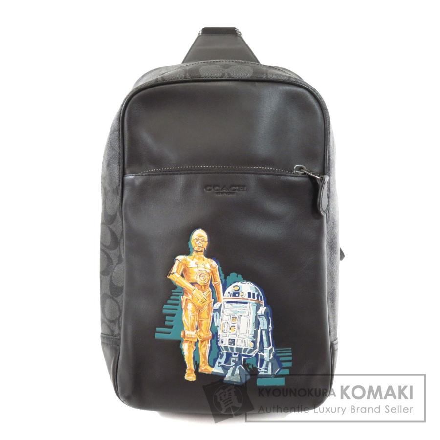 ファッションなデザイン Coach コーチ 中古 メンズ Pvc ボディバッグ スターウォーズ シグネチャー F064 コーチ Coach バッグ Dagl Tg