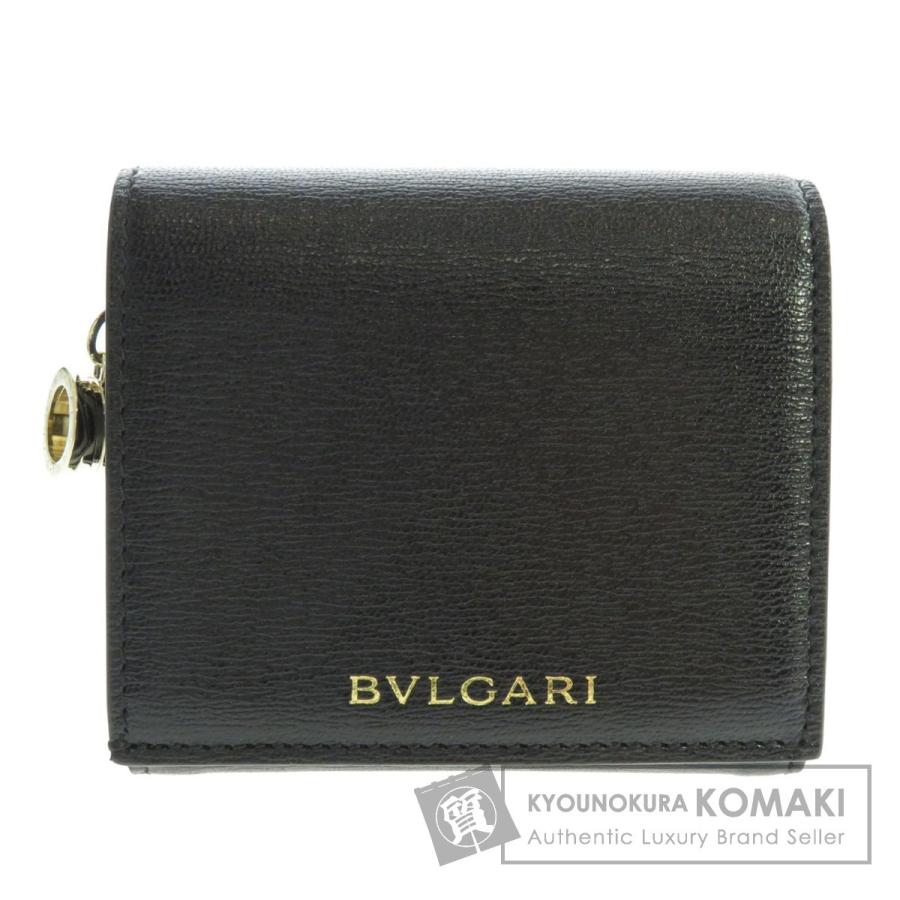 BVLGARI ブルガリ 三つ折り ロゴモチーフ 二つ折り財布（小銭入れあり 