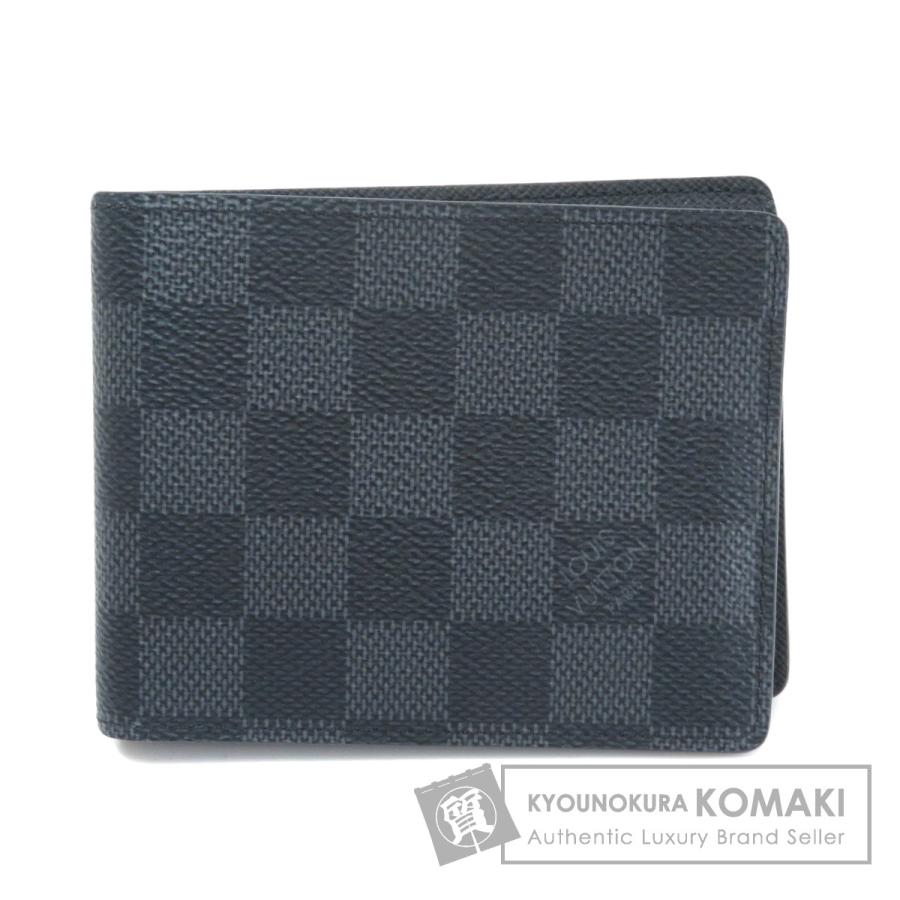 Louis Vuitton ルイヴィトン N ポルトフォイユ スレンダー ダミエ グラフィット 二つ折り財布 小銭入れあり ダミエキャンバス メンズ 中古品 ブランド京の蔵小牧 通販 Yahoo ショッピング