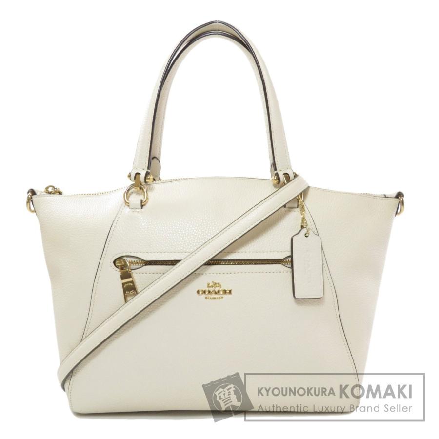 コーチ プレーリーサッチェル ショルダー付 トートバッグ ホワイト