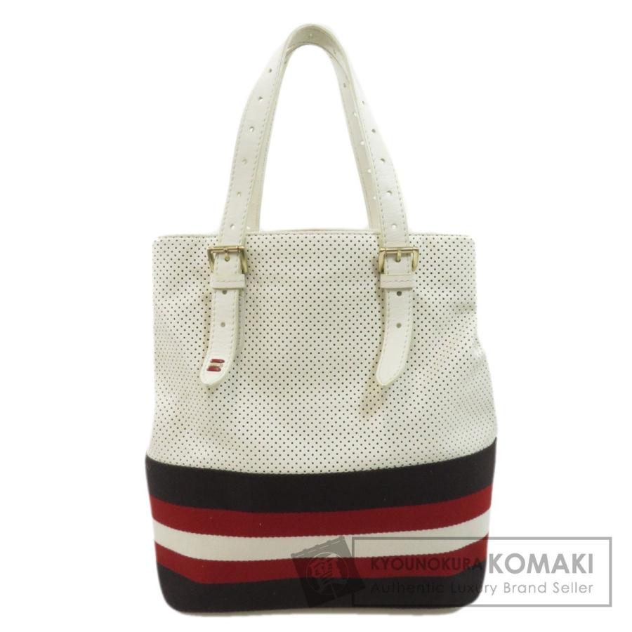 BALLY バリー パンチングモチーフ トートバッグ カーフ レディース 