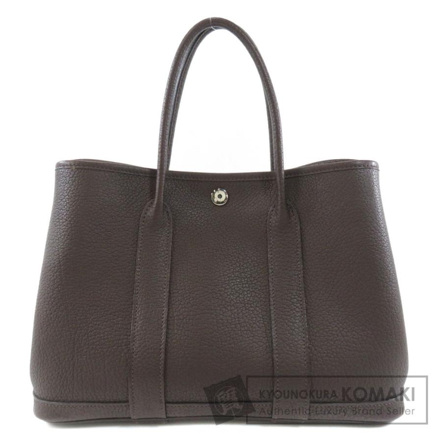 HERMES エルメス ガーデンパーティTPM ネゴンダ ショコラ トートバッグ 