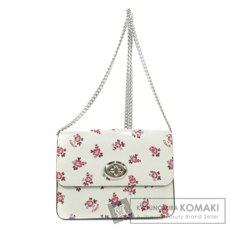 Coach コーチ フラワーモチーフ ショルダーバッグ パテントレザー レディース 中古 ブランド京の蔵小牧 通販 Yahoo ショッピング