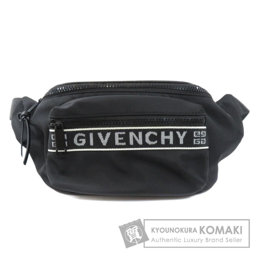 ジバンシー GIVENCHY  ロゴ  ボディバッグ ナイロン素材 レディース  中古 GIVENCHY ジバンシー ロゴ ボディバッグ ナイロン素材 レディース 中古