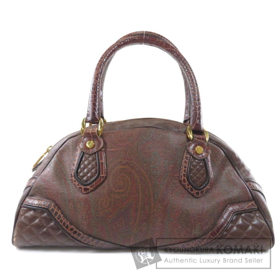 ETRO エトロ ペイズリー柄 ハンドバッグ PVC レディース 中古  