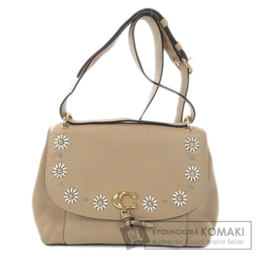 Coach コーチ 1294 フラワーモチーフ ショルダーバッグ レザー レディース 中古 ブランド京の蔵小牧 通販 Yahoo ショッピング