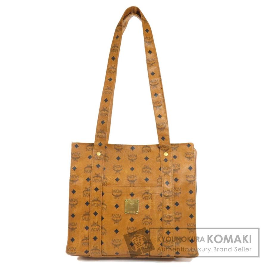 MCM エムシーエム ロゴモチーフ トートバッグ PVC レディース 中古 