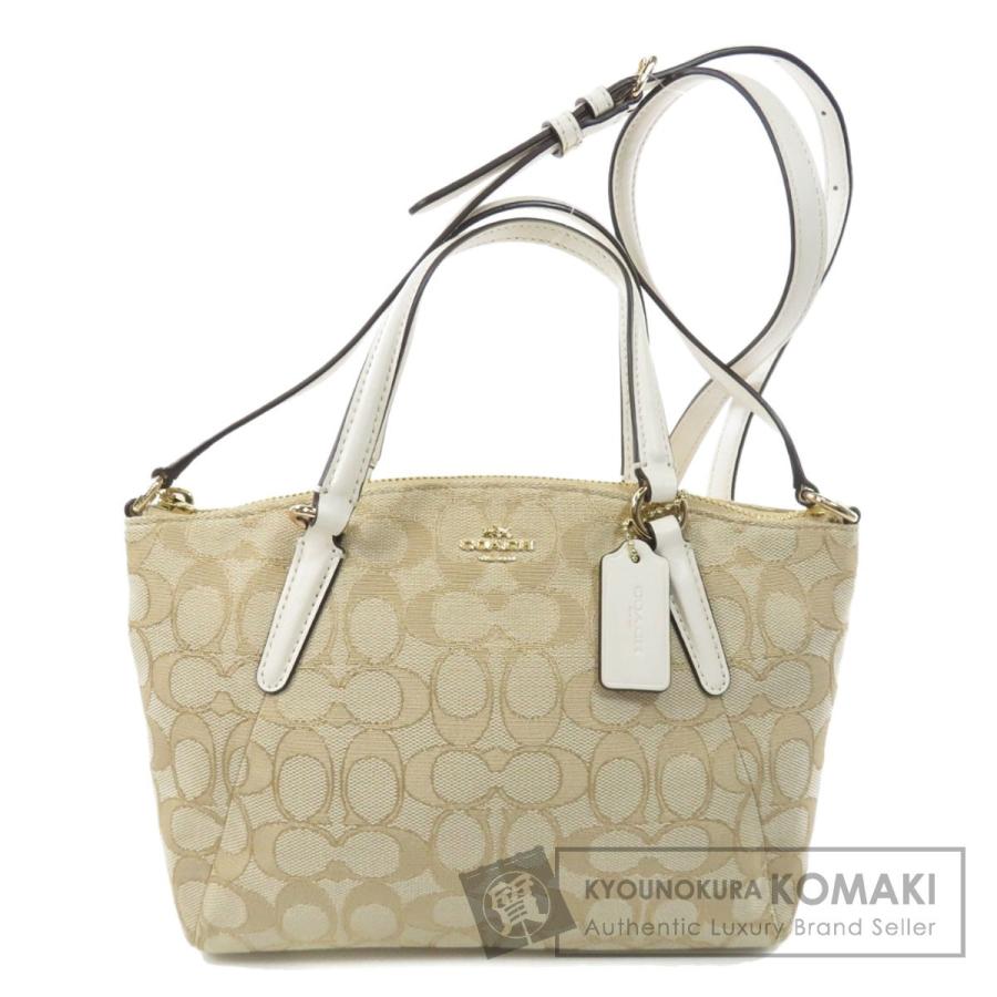 COACH ショルダーバック シグネチャー キャンバス 2way F57830