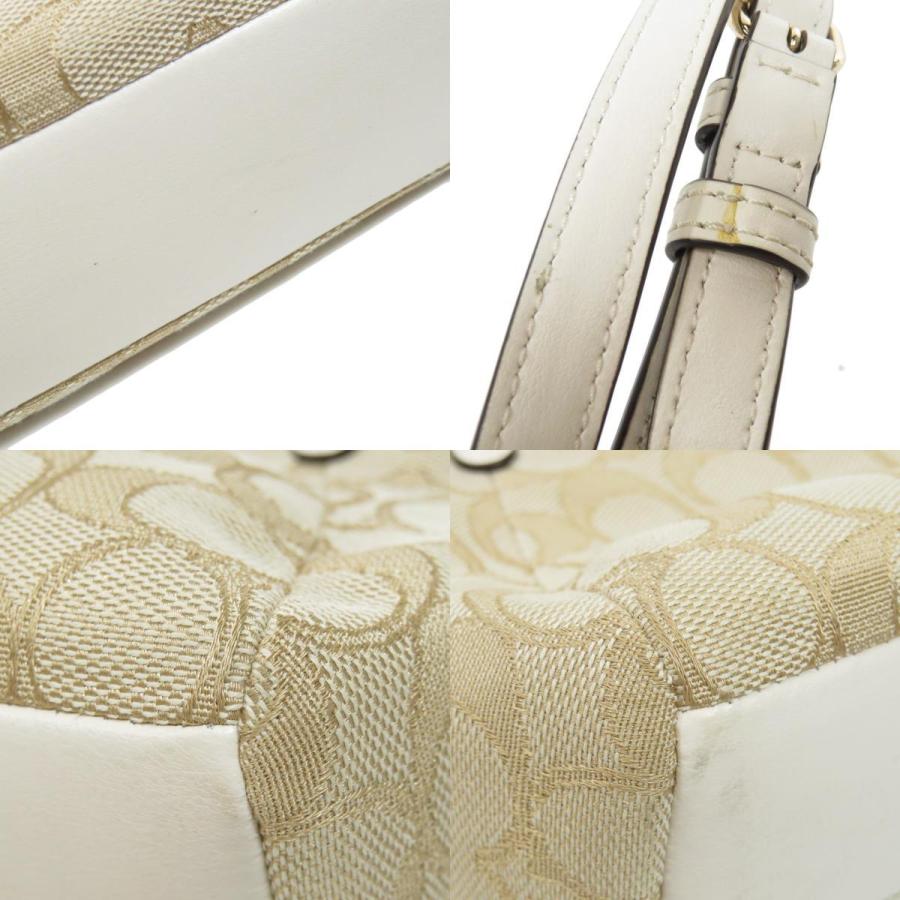 良品 COACH コーチ ショルダーバッグ シグネチャー F57830 ベージュ