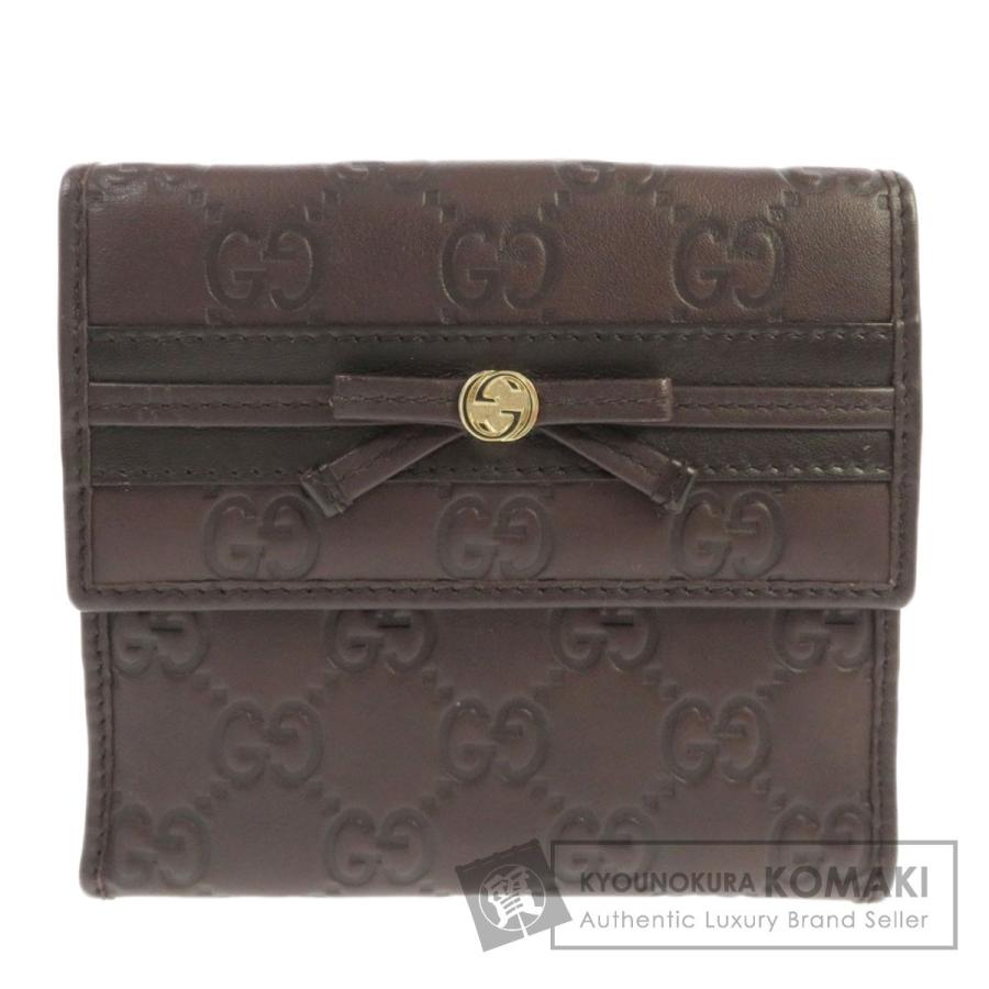 GUCCI グッチ 256997 GG シマ 二つ折り財布（小銭入れあり） レザー 
