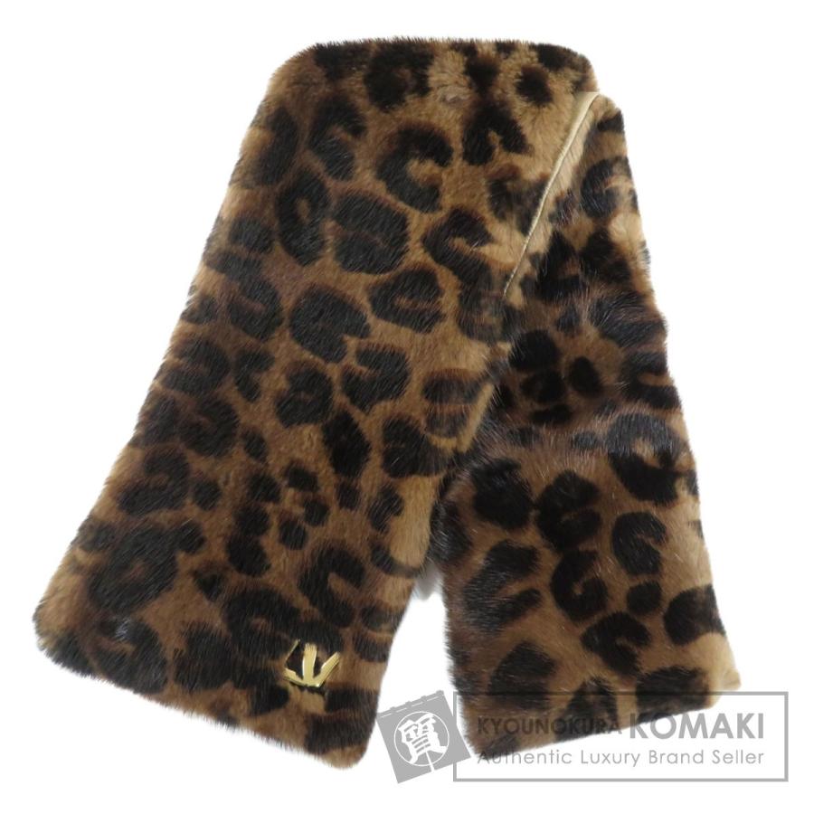 LOUIS VUITTON ルイヴィトン エシャルプ レオパード マフラー ミンク  