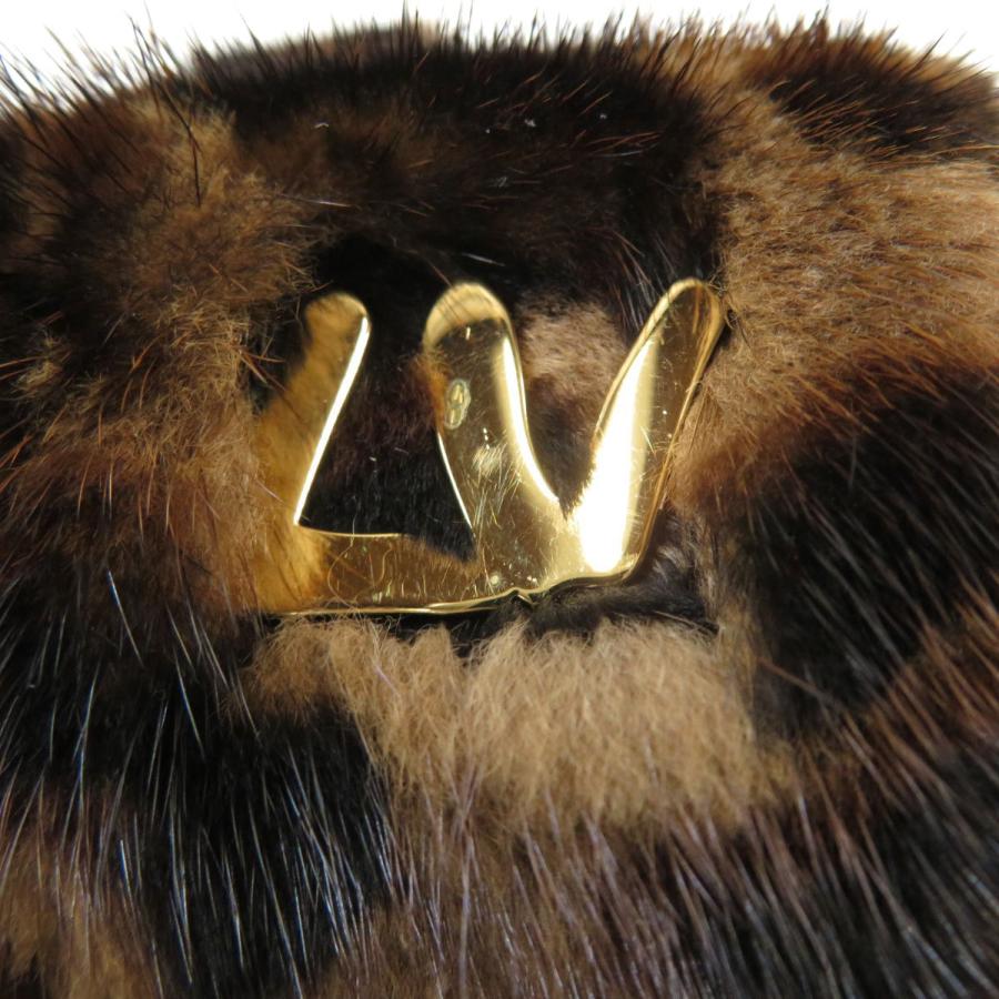 LOUIS VUITTON ルイヴィトン エシャルプ レオパード マフラー ミンク  