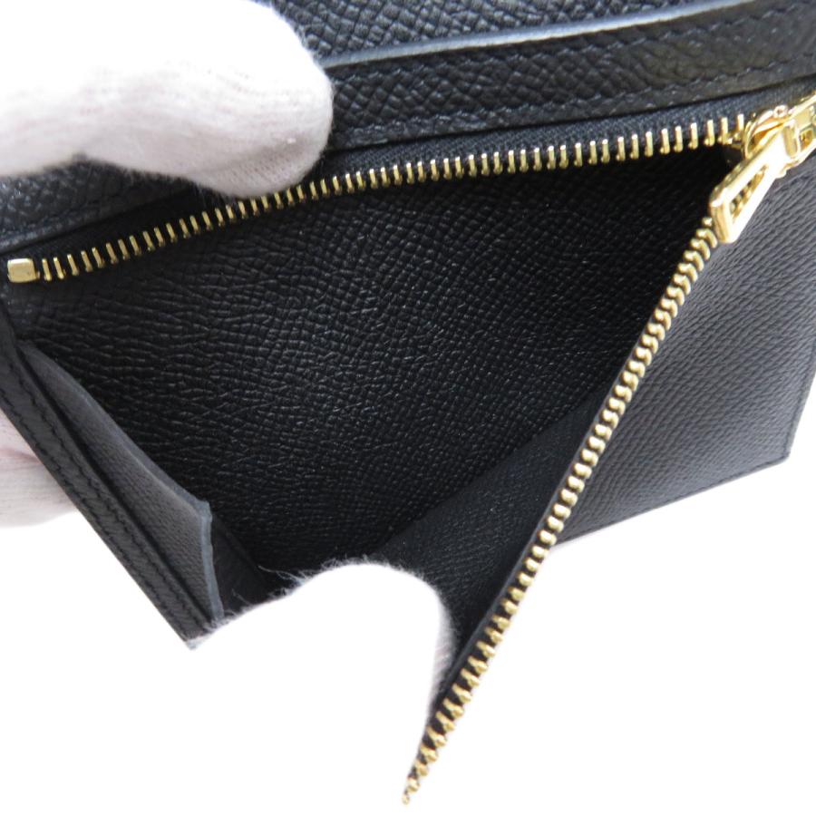 HERMES エルメス クリック12 黒 ブラック ゴールド金具 三つ折り HERMES エルメス クリック12 黒 ブラック ゴールド金具 三つ折り
