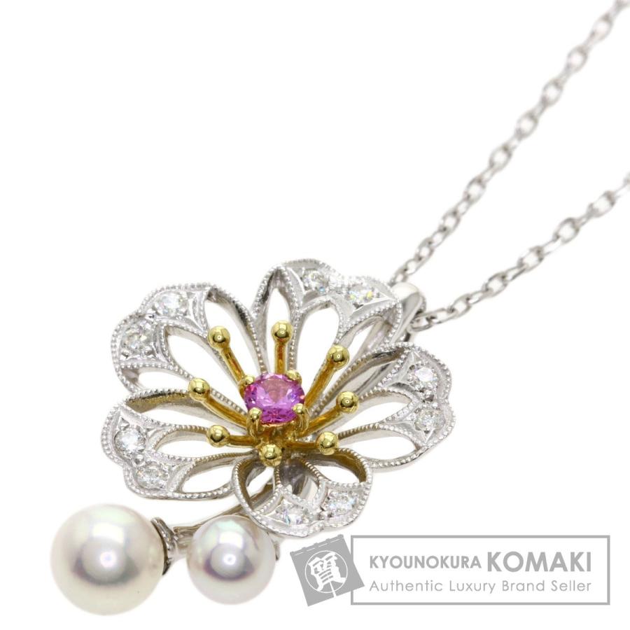 MIKIMOTO ミキモト アコヤパール 真珠 ピンクサファイア MIKIMOTO ミキモト アコヤパール 真珠 ピンクサファイア