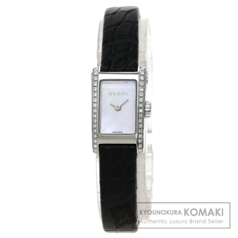 GUCCI グッチ 8600L サイド ダイヤモンド 腕時計 ステンレススチール  