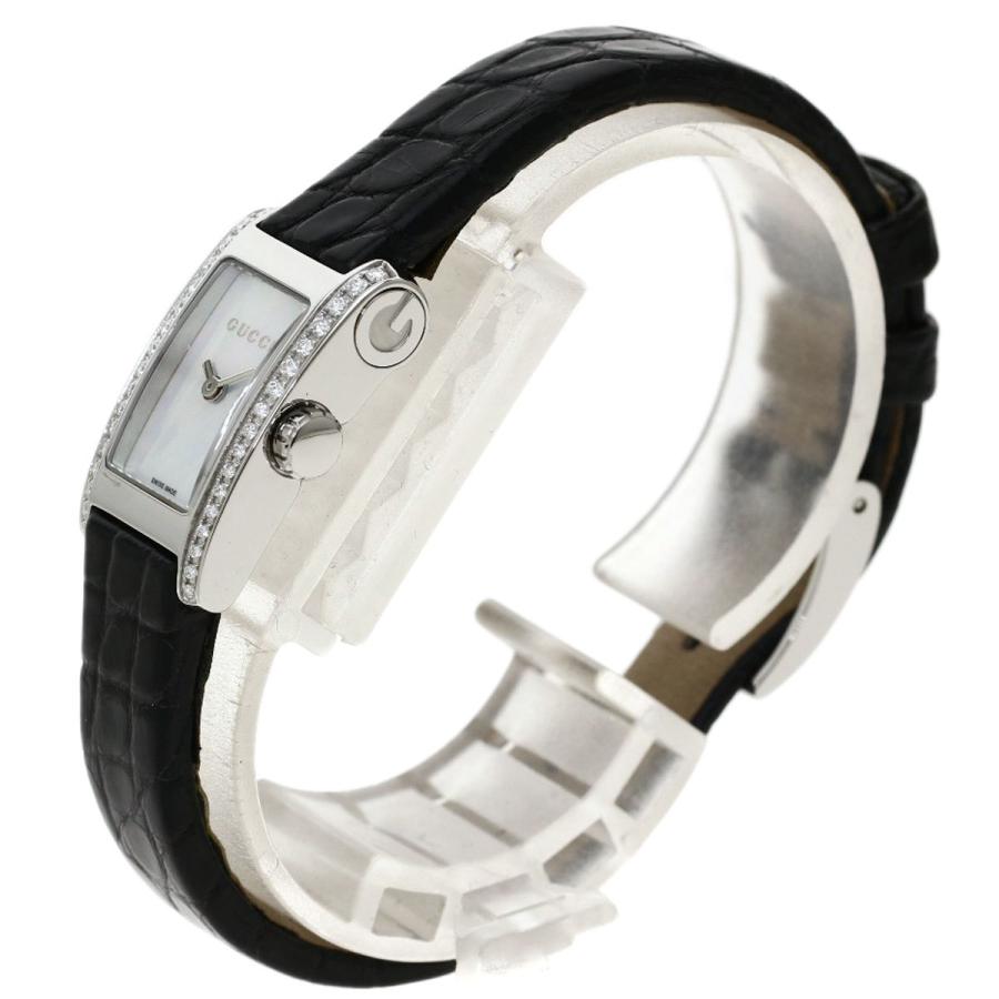 GUCCI グッチ 8600L サイド ダイヤモンド 腕時計 ステンレススチール  