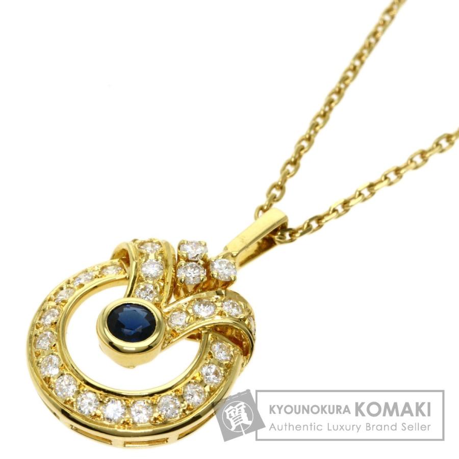 ミキモト サファイア ダイヤ ペンダント K18 ミキモト サファイア ダイヤ ペンダント K18