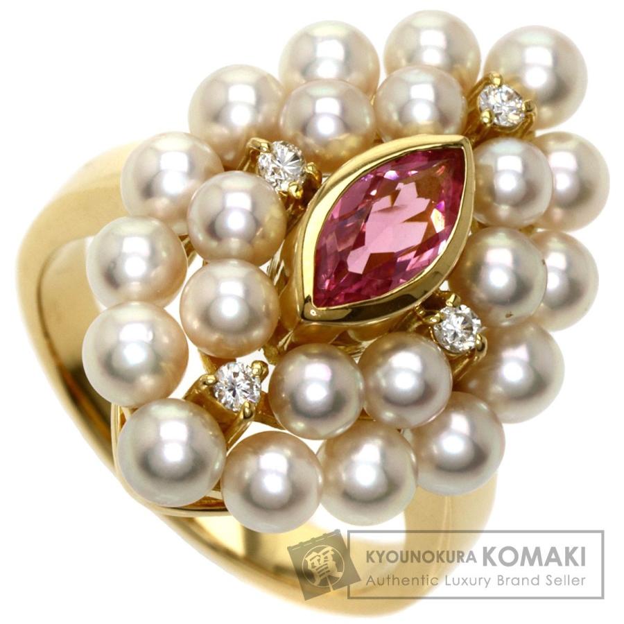 MIKIMOTO ミキモト ピンクトルマリン パール 真珠 ダイヤモンド