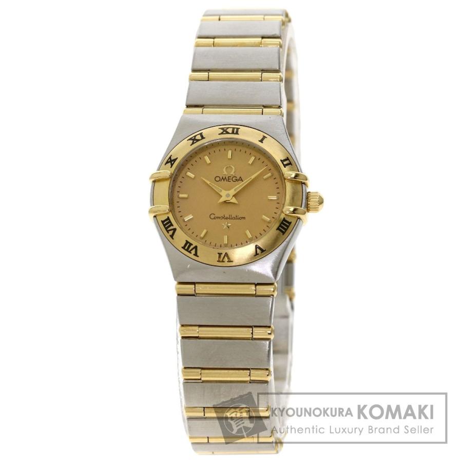 OMEGA オメガ コンステレーション フラットベゼル 腕時計 SS SSxK18YG  