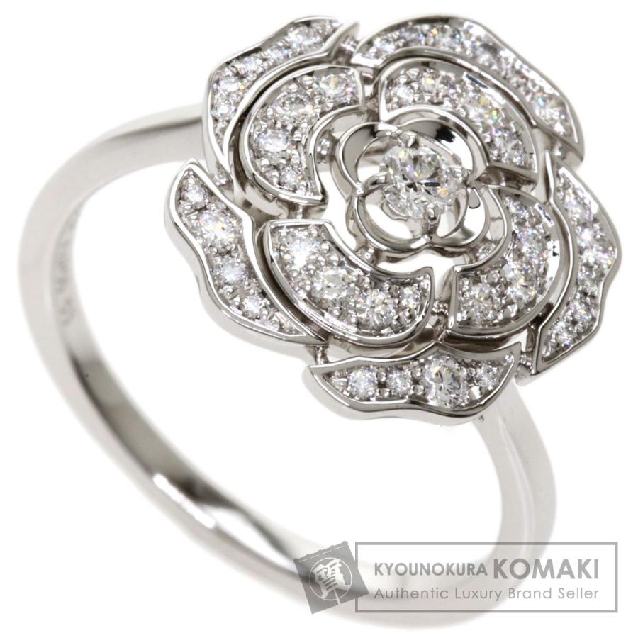 CHANEL シャネル カメリア ダイヤモンド #53 リング・指輪 K18ホワイト  