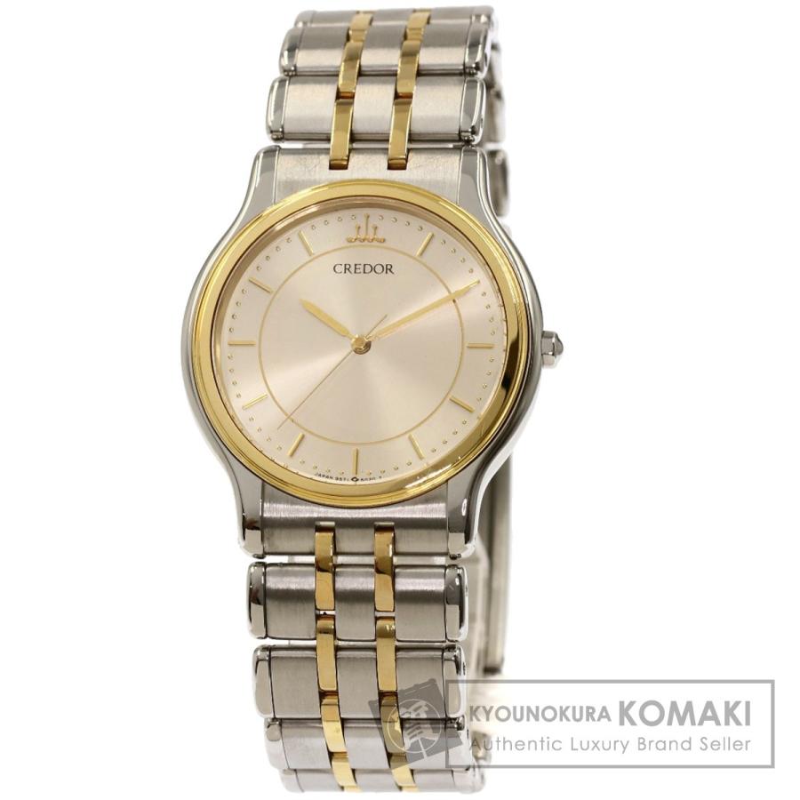 SEIKO セイコー 9571-6020 クレドール ラウンドフェイス 腕時計 