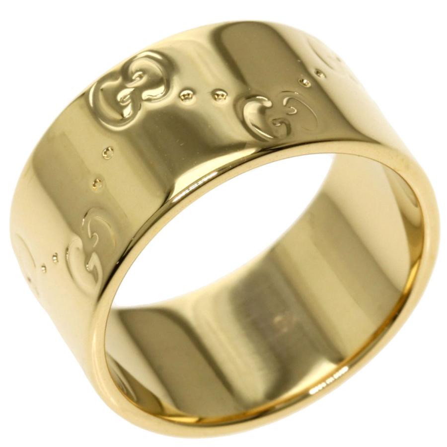 GUCCI グッチ アイコン ワイド #10 リング・指輪 K18イエローゴールド  