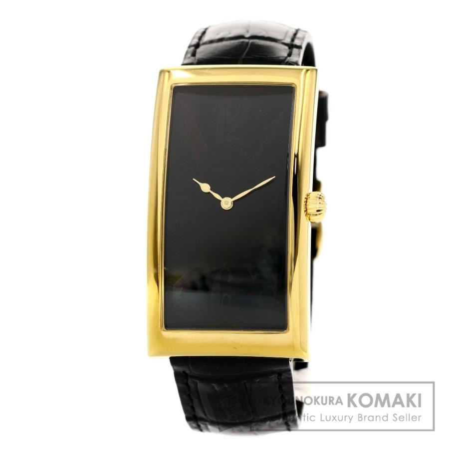 TISSOT ティソ T117509A バナナウォッチ 腕時計 GP 革 メンズ 中古  