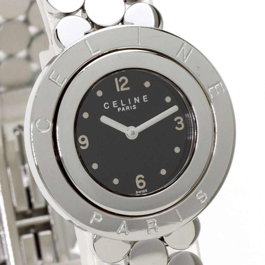 CELINE セリーヌ C10-107 ラウンド　クオーツ　レディース腕時計 CELINE セリーヌ C10-107 ラウンドフェイス 腕時計 ステンレス