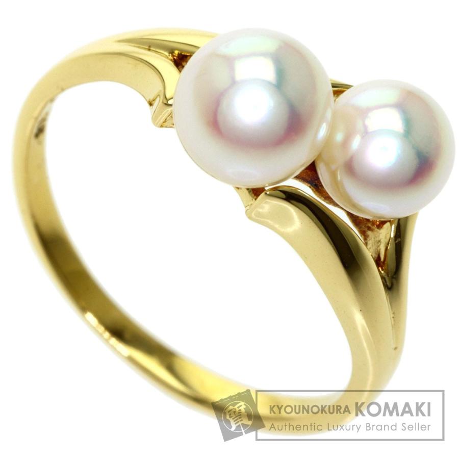 MIKIMOTO ミキモト パール 真珠 リング・指輪 K18イエローゴールド