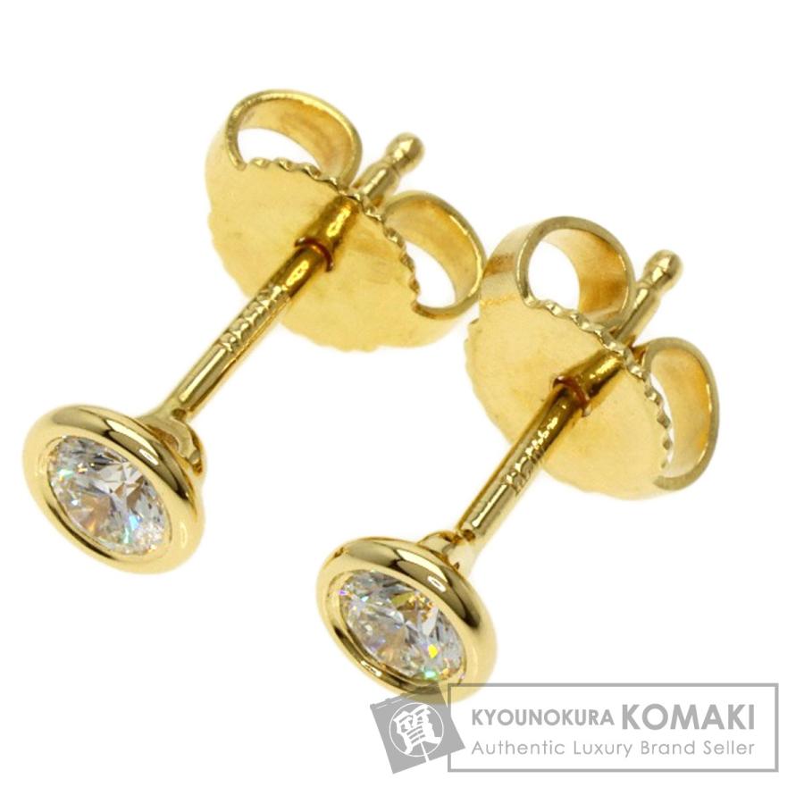TIFFANY&Co. ティファニー バイザヤード 1P ダイヤモンド ピアス K18  