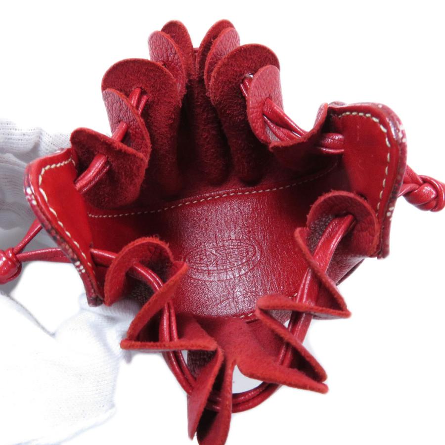 GOYARD ゴヤール ブルス 巾着 アクセサリーポーチ レザー レディース  